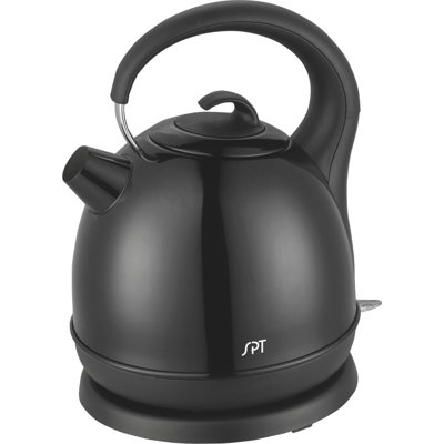 SK 1715B Stainless Cordless Kettle qt. Electric Tea Kettle Sunpentown
